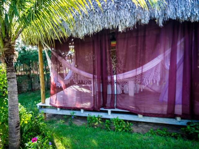 Bar e área de convivência com ambiente tropical